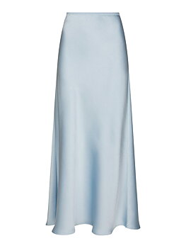 Vicky Heavy Sateen Skirt Light Blue
