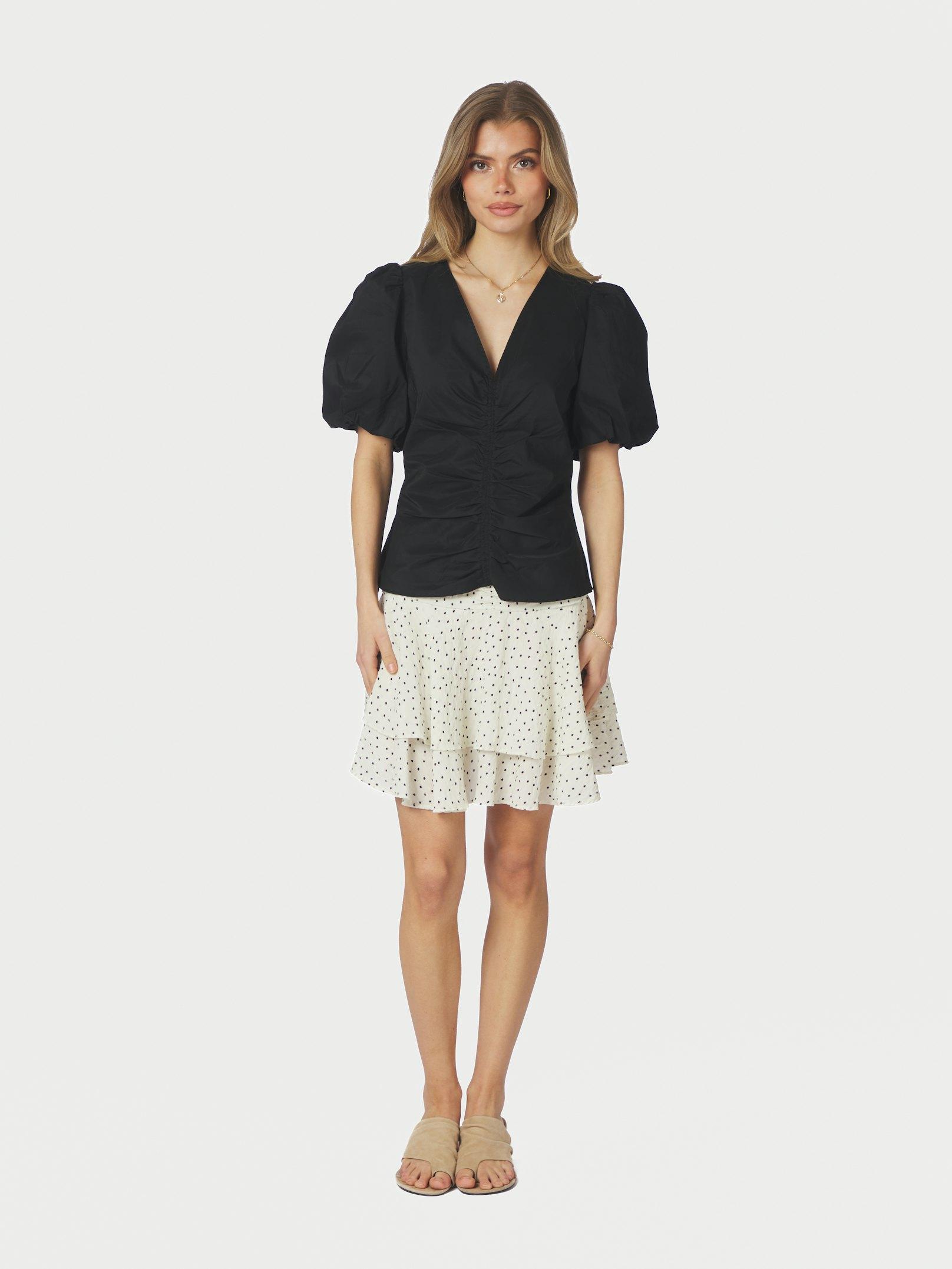 Zaria Poplin Blouse Black - 5