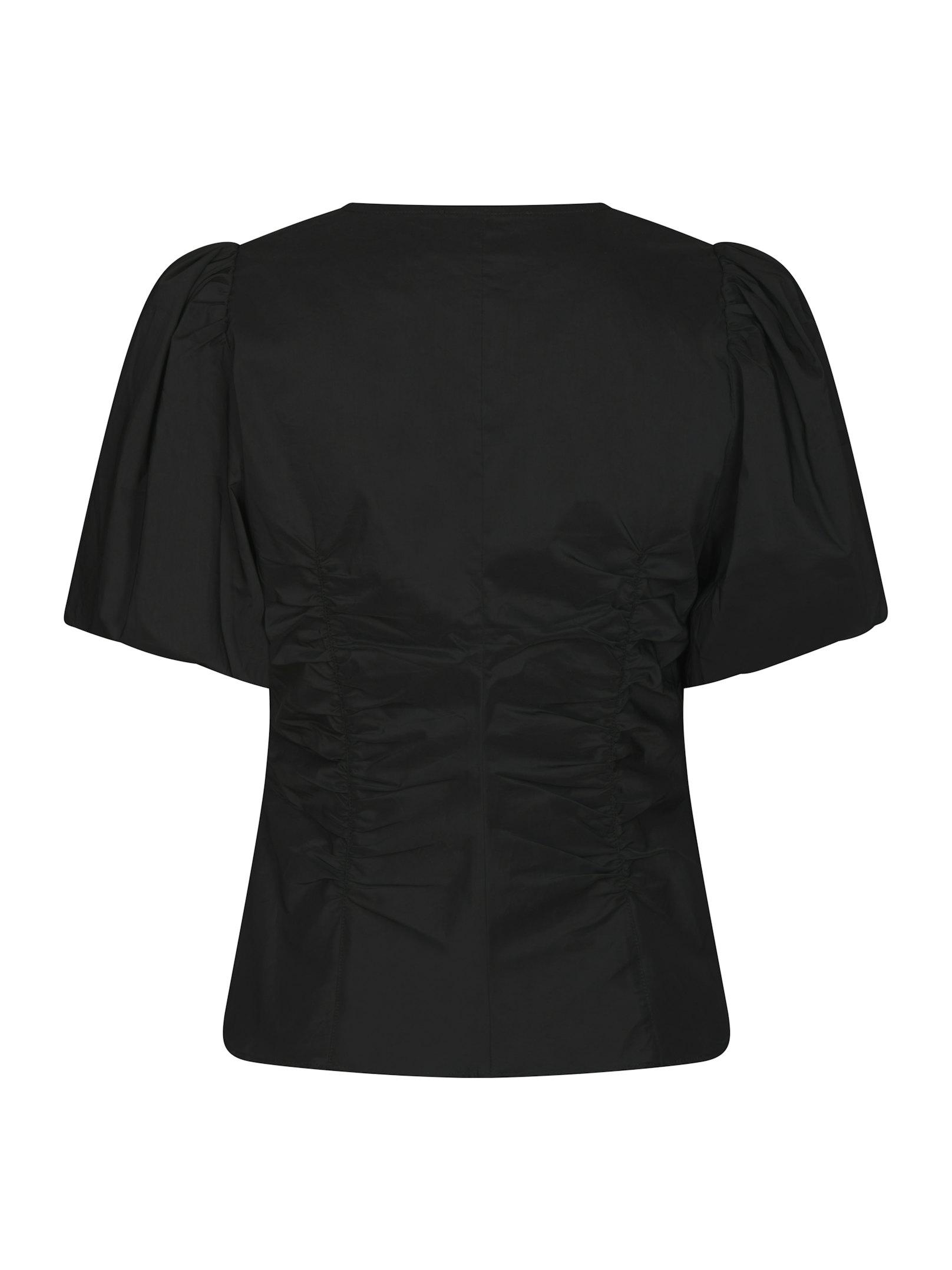 Zaria Poplin Blouse Black - 2