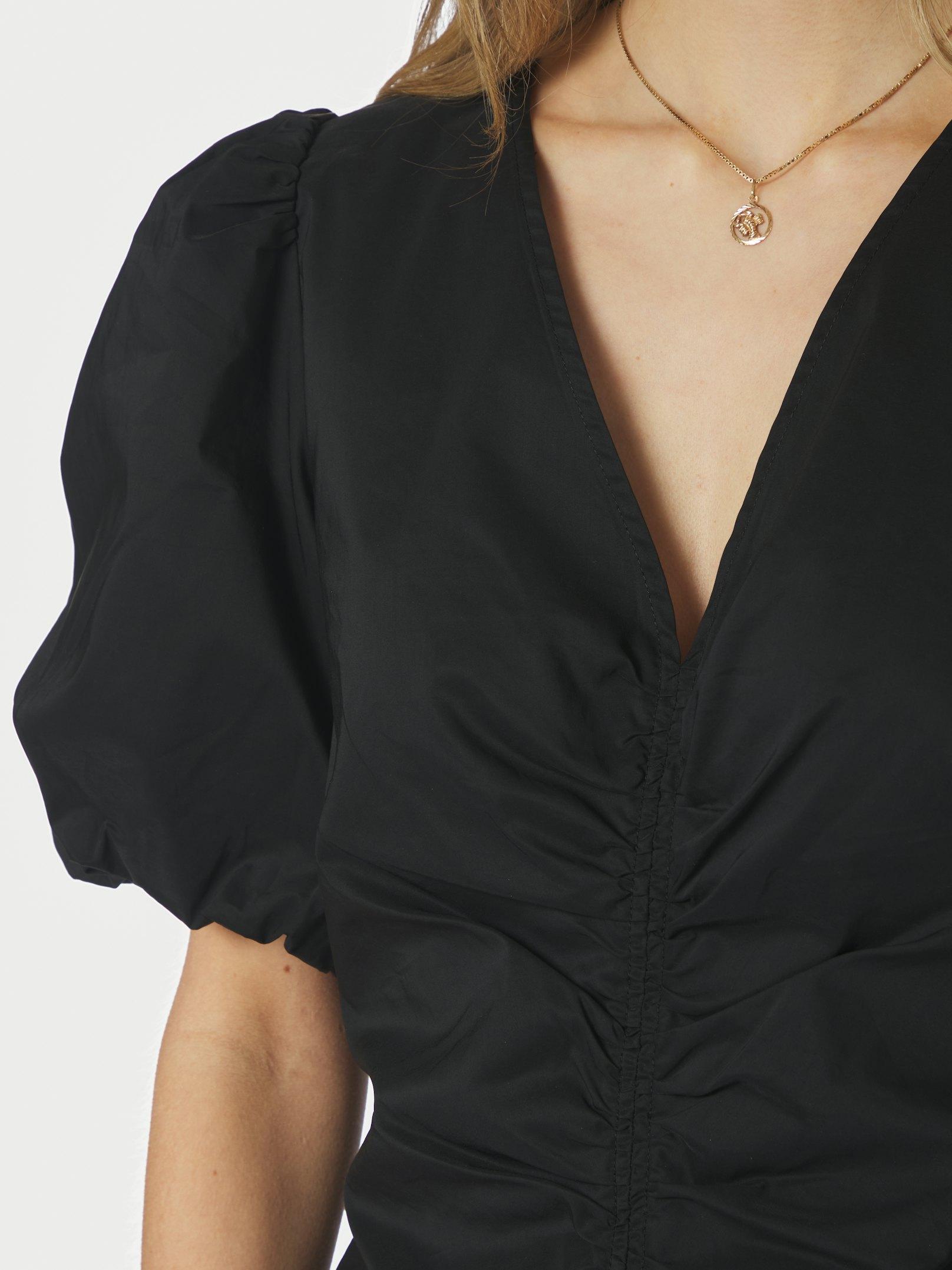 Zaria Poplin Blouse Black - 6