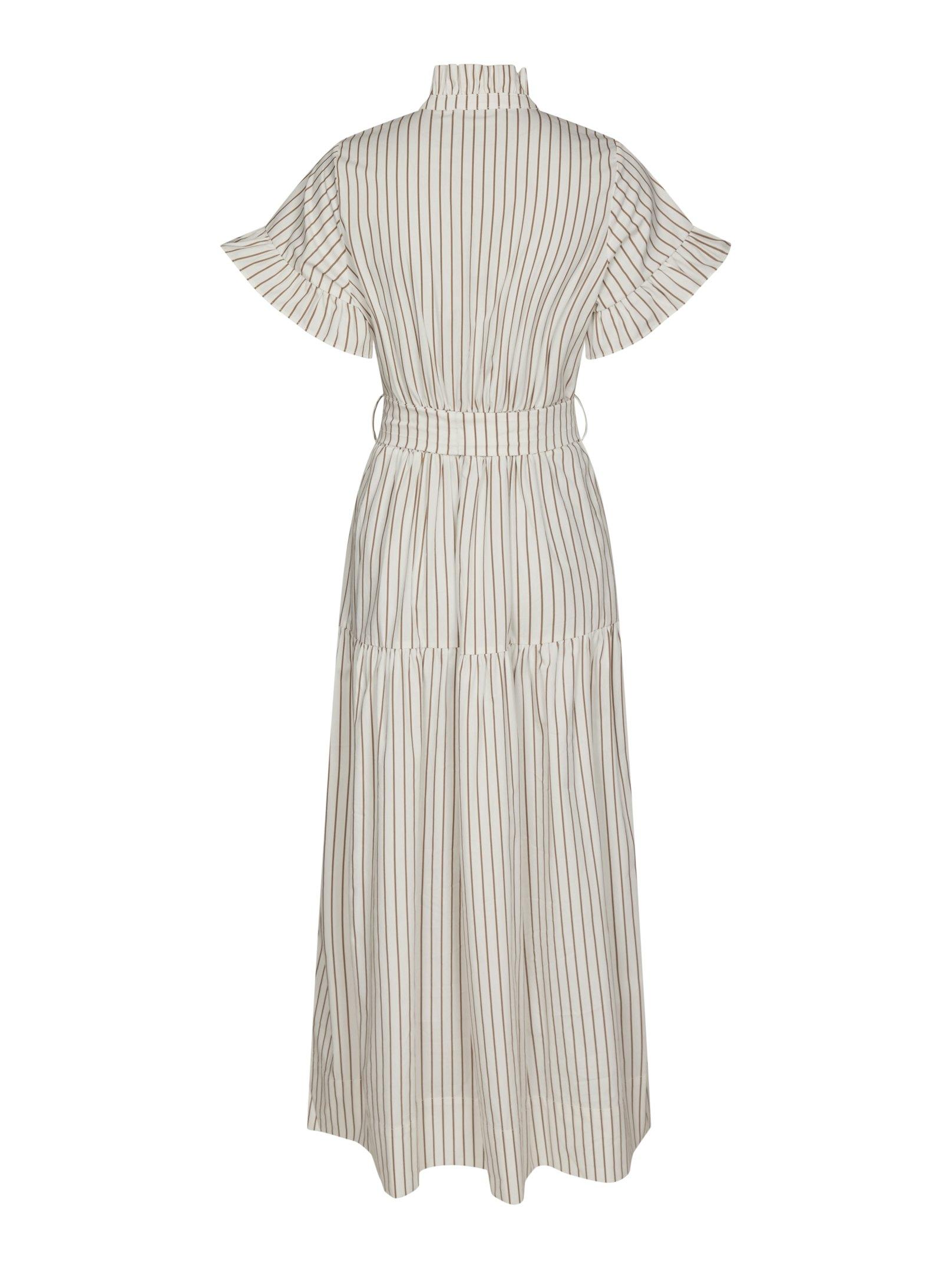 Nellie Wide Stripe Dress Ivory - 2