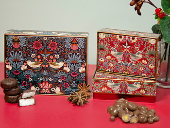Litet Skrin - William Morris Strawberry Thief Red