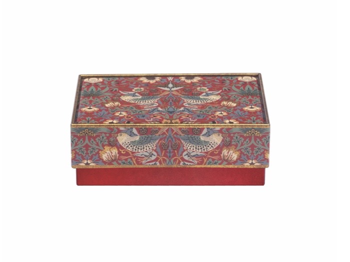 Litet Skrin - William Morris Strawberry Thief Red