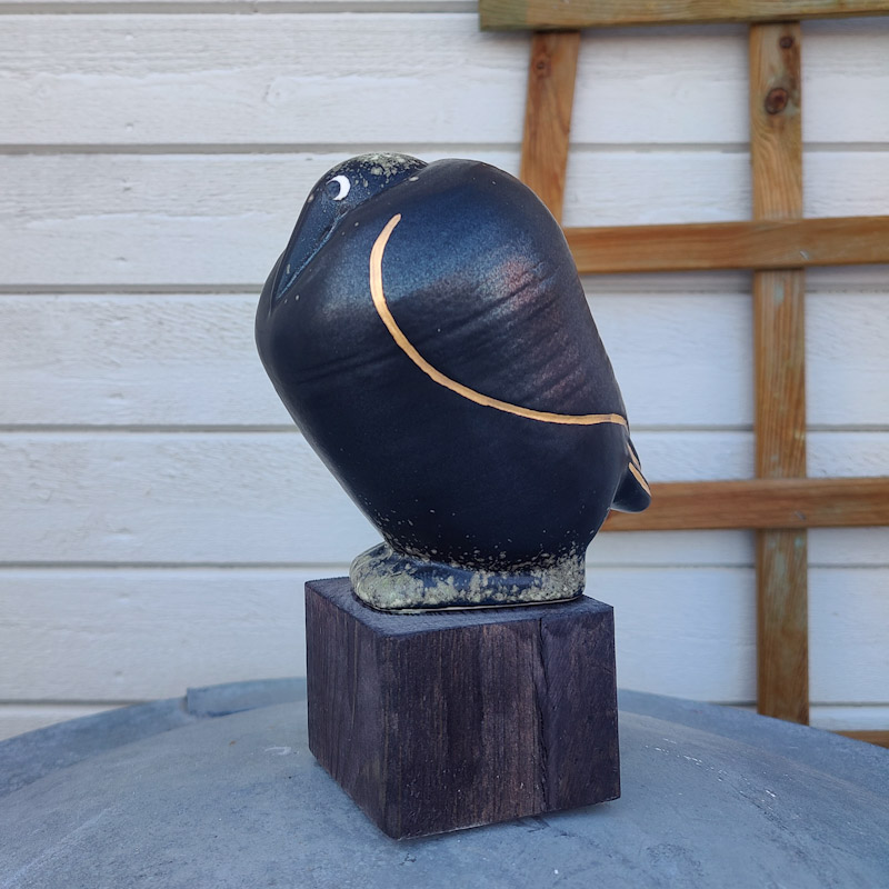 Fågel Fenix Ossian svart av Lisa Larson - 2