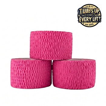 Thumbs Up Premium Hook Grip Tape - Pink 3-pack