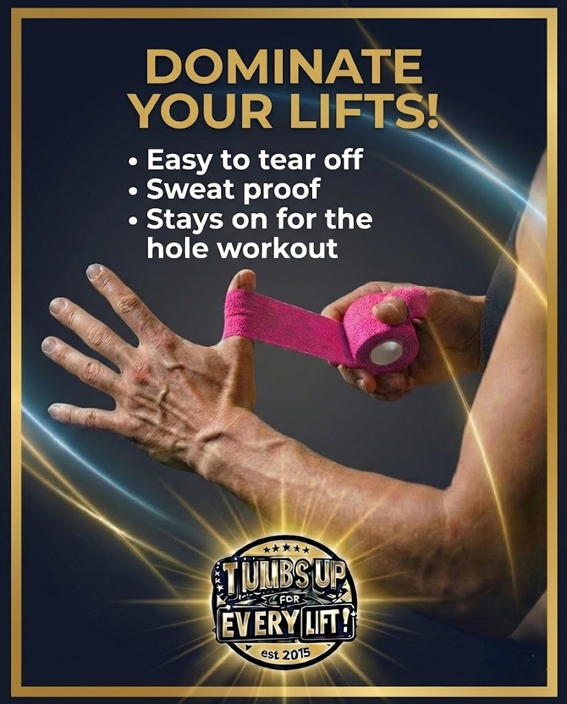 Thumbs Up Premium Hook Grip Tape - Pink 3-pack - 5