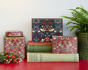 Teburk Pagode - William Morris Strawberry Thief Red