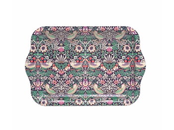 Liten bricka - William Morris Strawberry Thief Dark blue