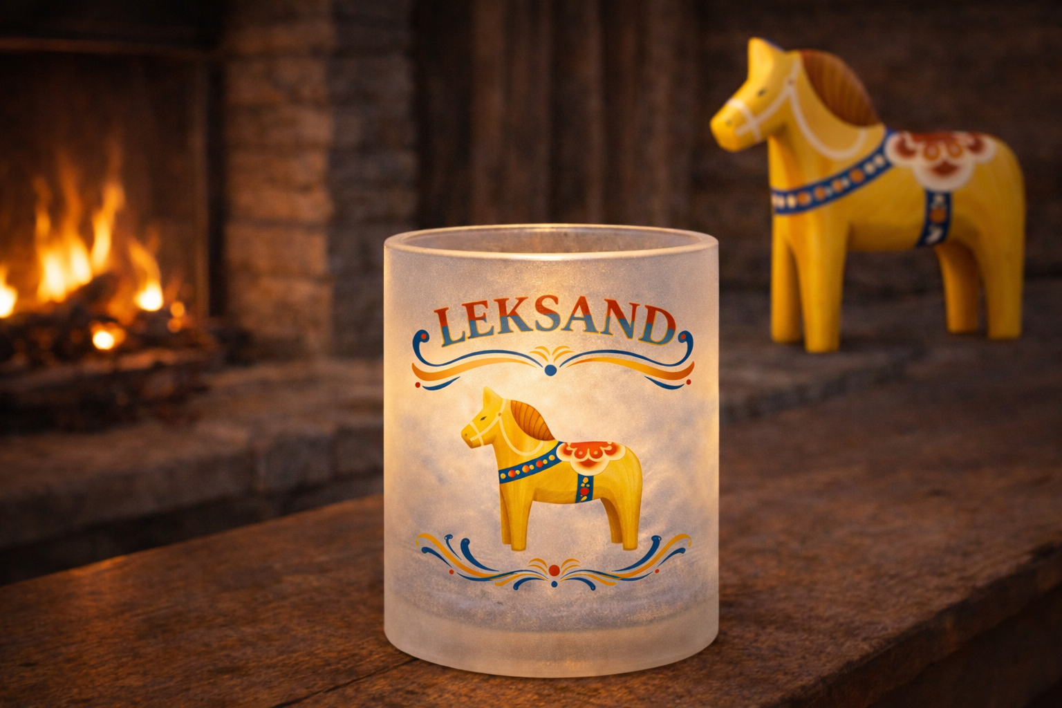 Frosted glass lantern - Leksand