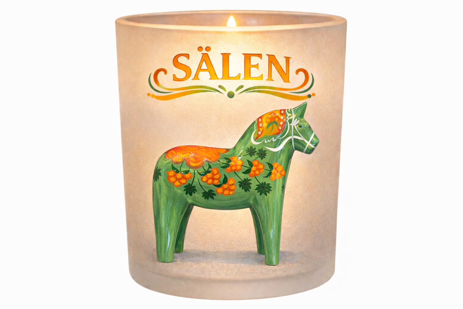 Frosted glass lantern - Sälenhästen