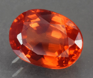 Impresionante piedra preciosa de granate espesartina natural calibrada de 6 x 4 mm de alta calidad de 0,69 ct - 2
