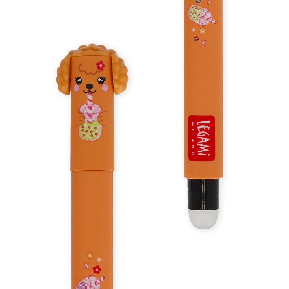 Erasable gel pen, 3-pack, Fur-ever Friends, Golden retriever/Bulldog/Pudel (hundar), Limited edition - 9