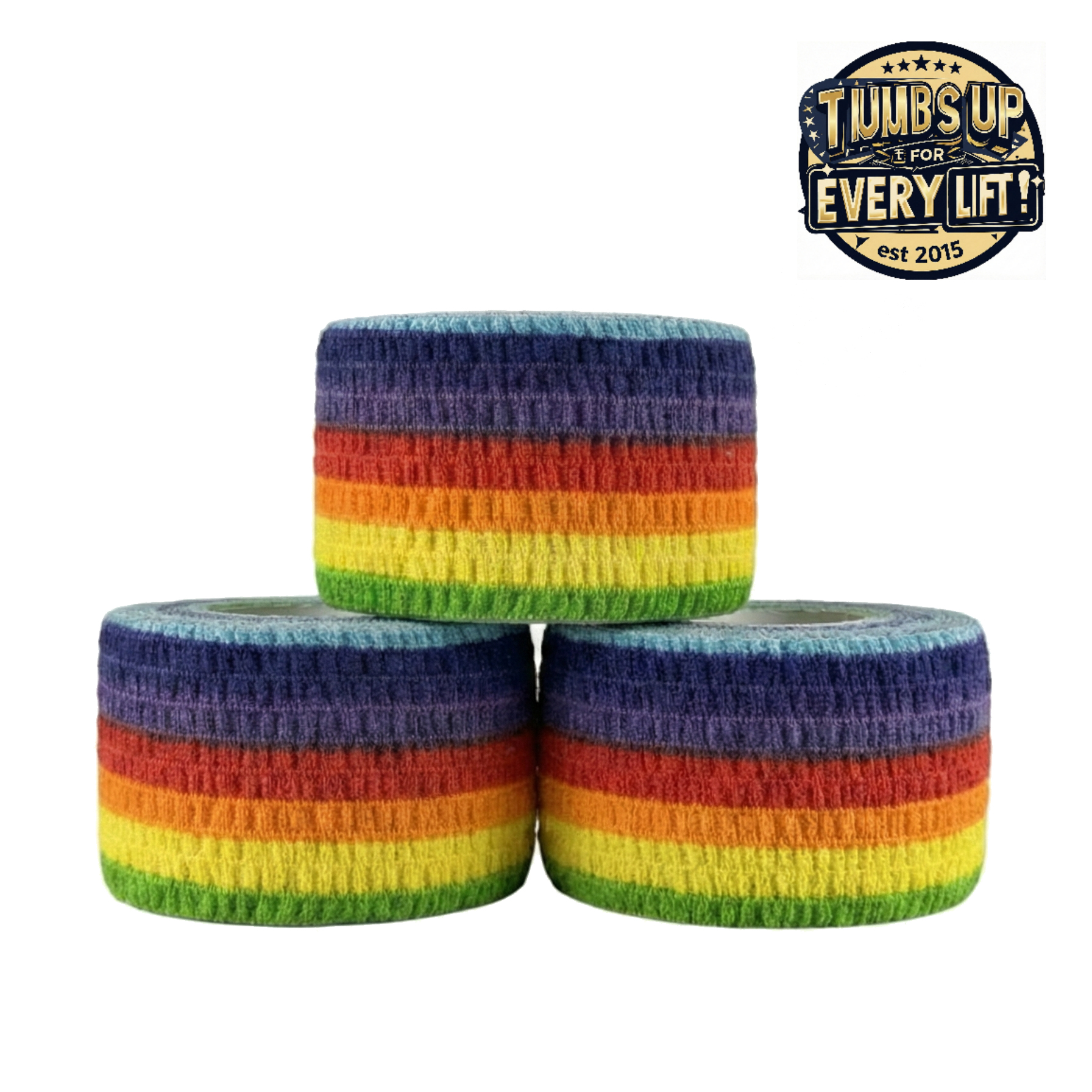 Thumbs Up Premium Hook Grip Tape - Rainbow 3-pack