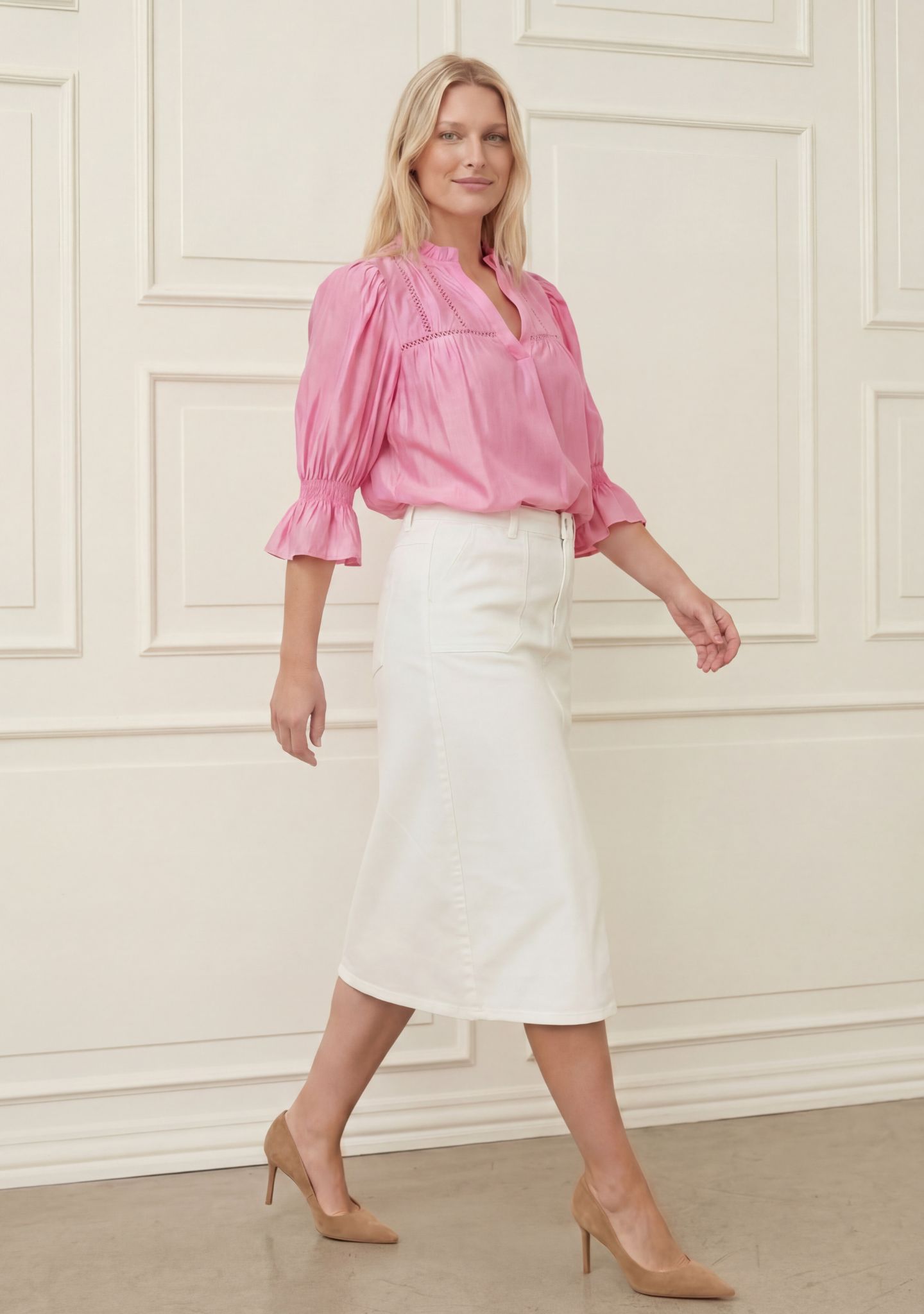 Marie S/S Blouse - Stl. XL - Isay