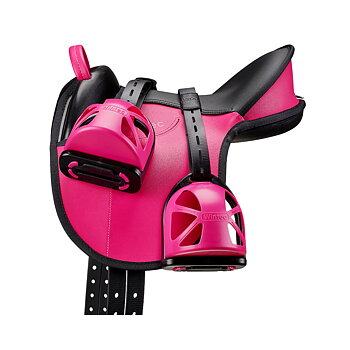 BESTSELGER! Wintec Kids ponnisal med remmer og bøyler Saddle Pack ROSA