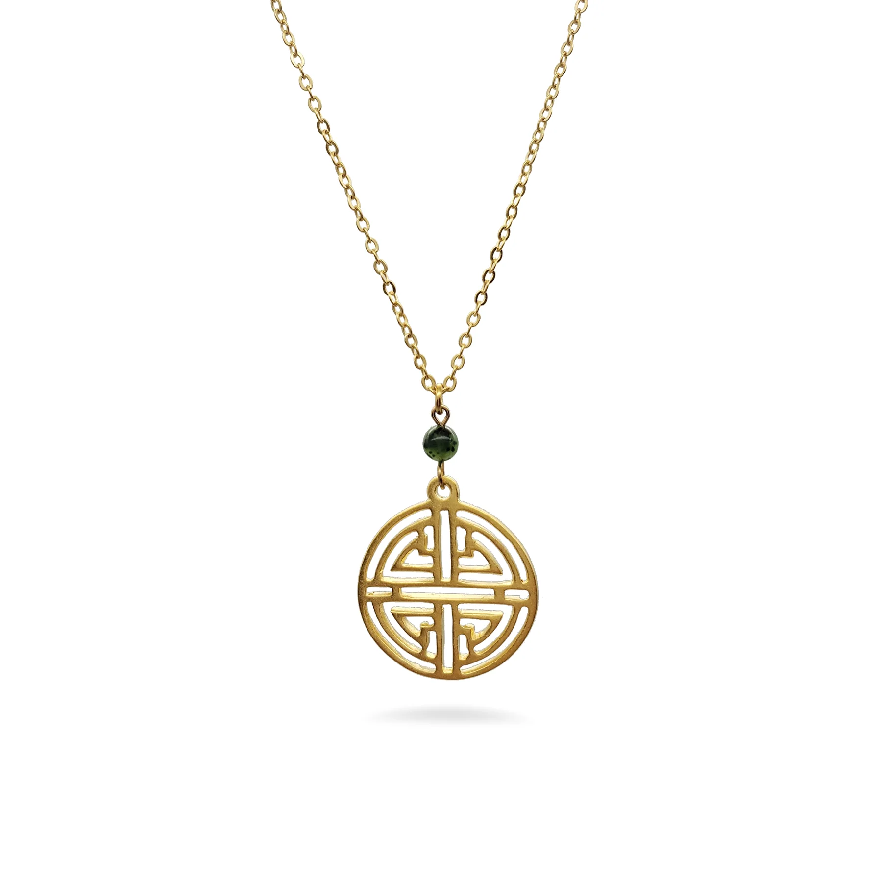 Halsband Shou & Jade förgyllt