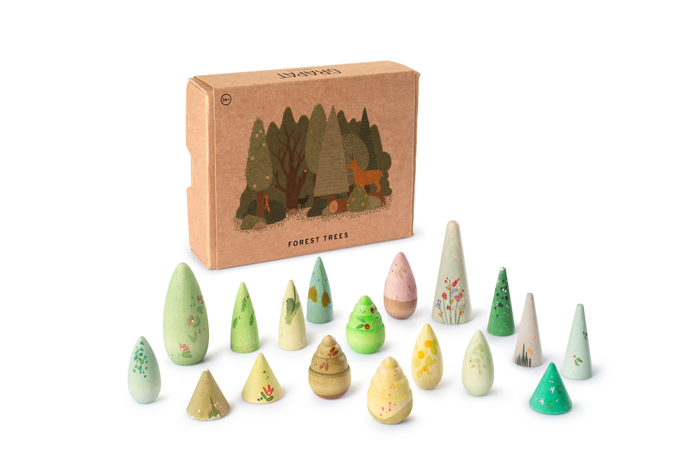 Forest tree Pedagogisk aktivitetsleksak Träd i trä från Grapat - 26-283