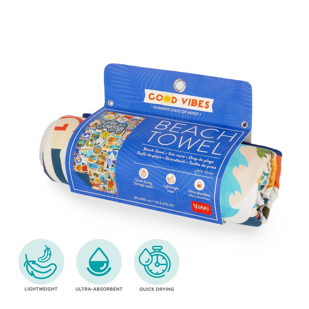 Badehåndklæde, Travel Stickers - 3