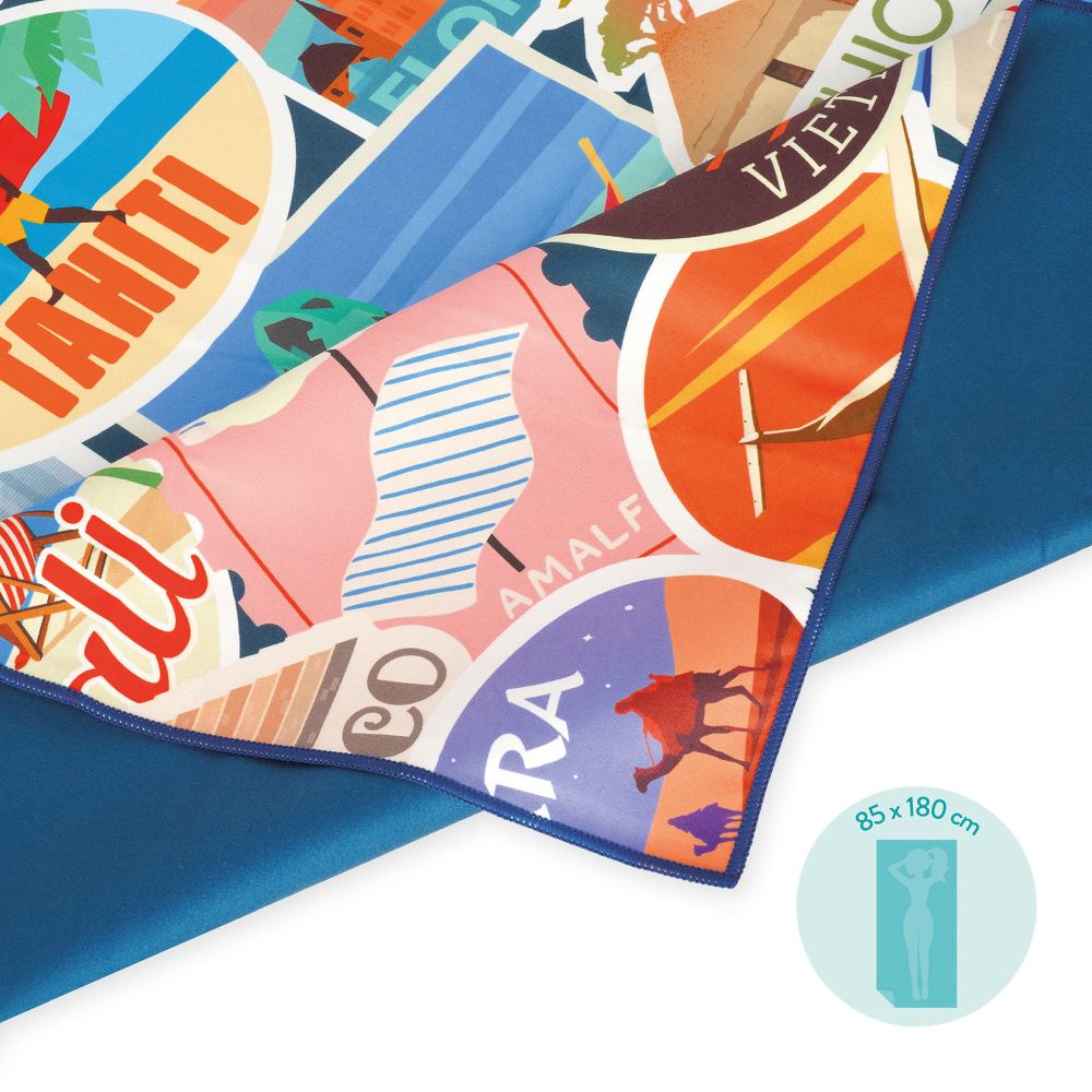 Badehåndklæde, Travel Stickers - 2