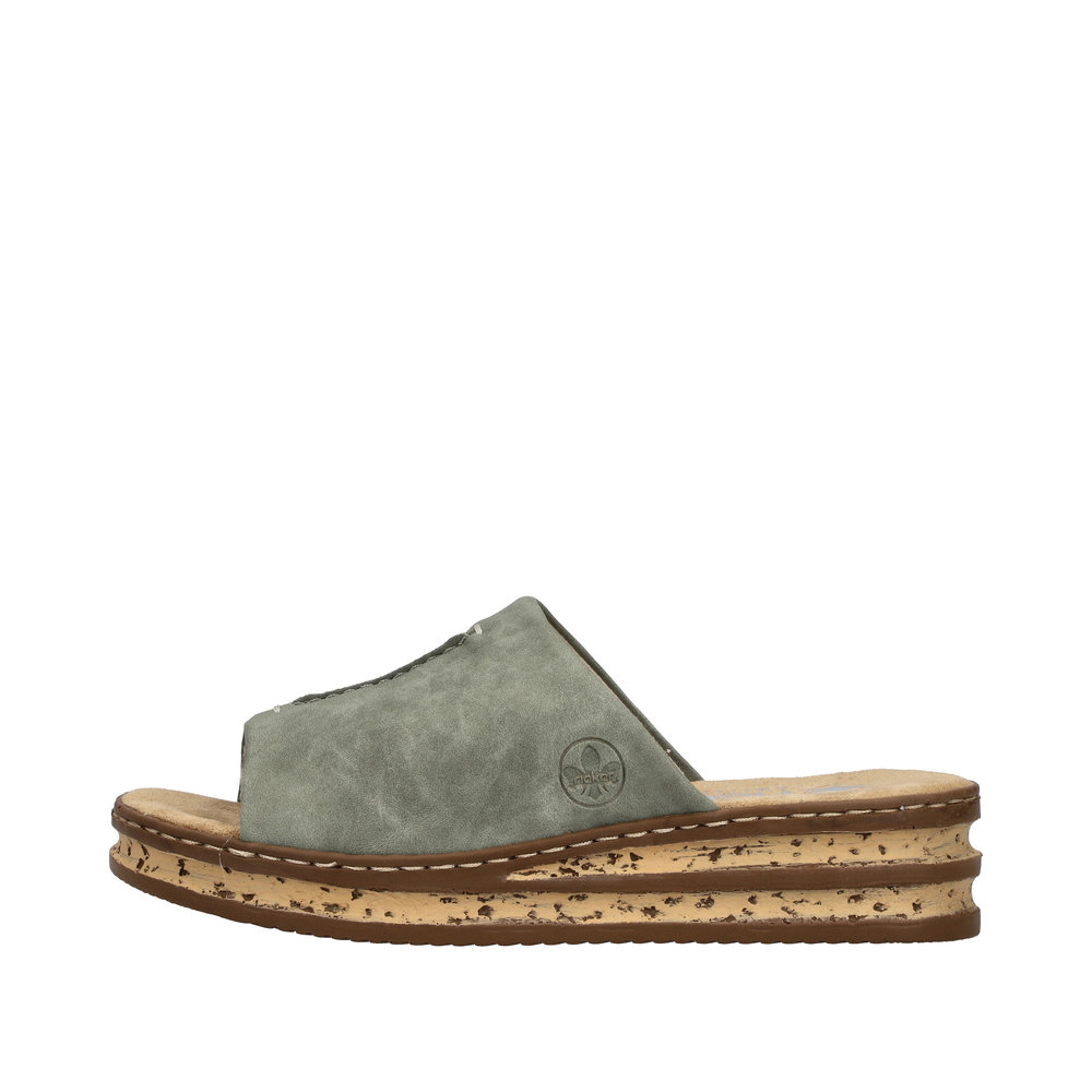 Rieker Slipin sandal Grön - 5