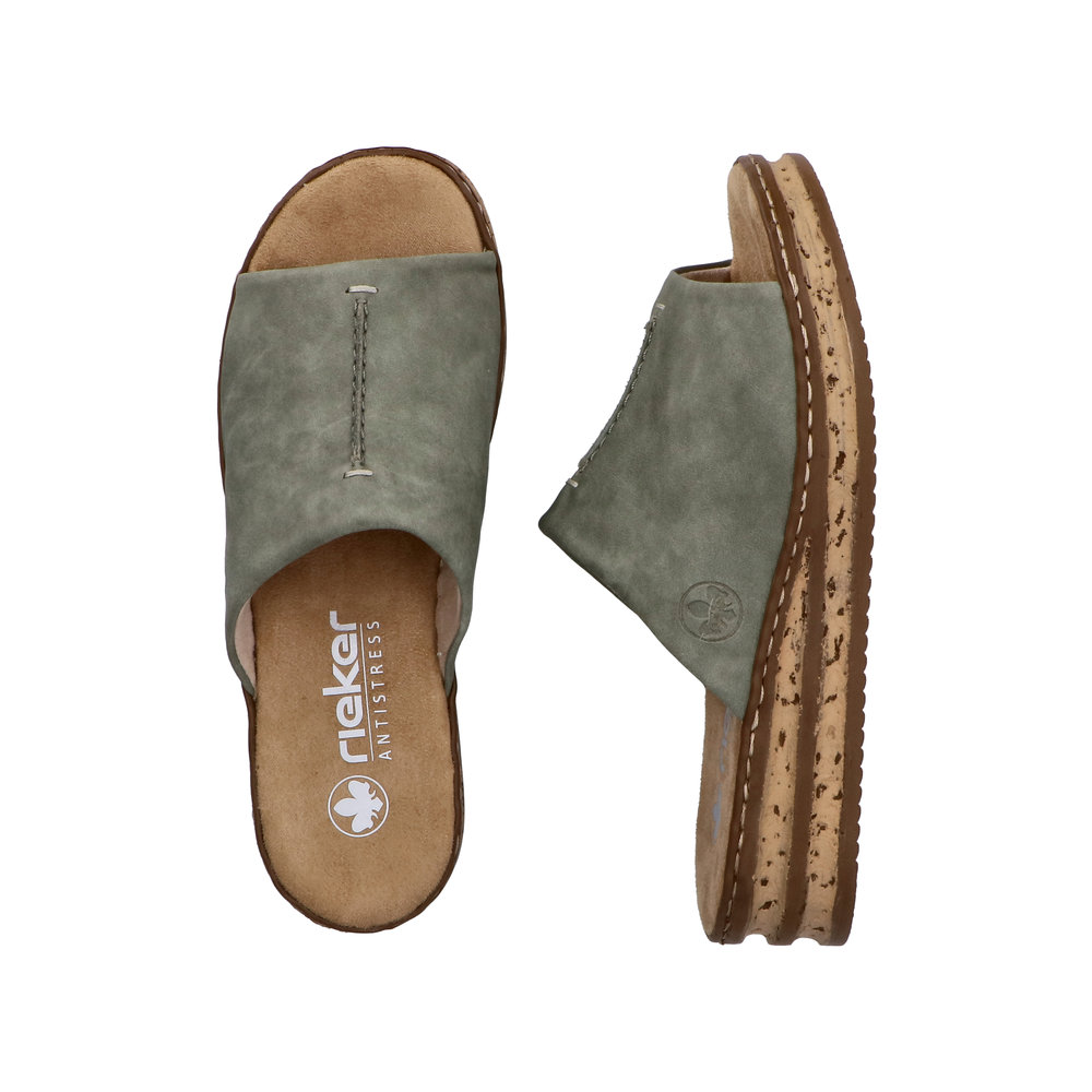 Rieker Slipin sandal Grön - 9
