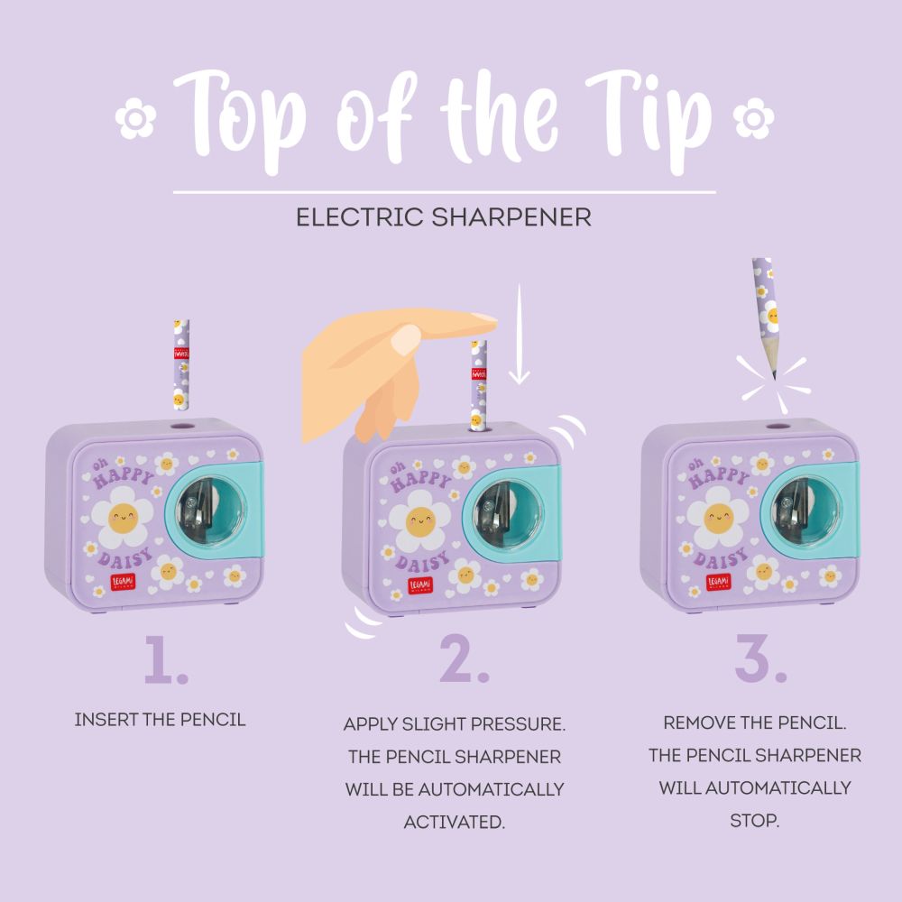 Elektrisk pennvässare, Daisy, Top of the tip - 3