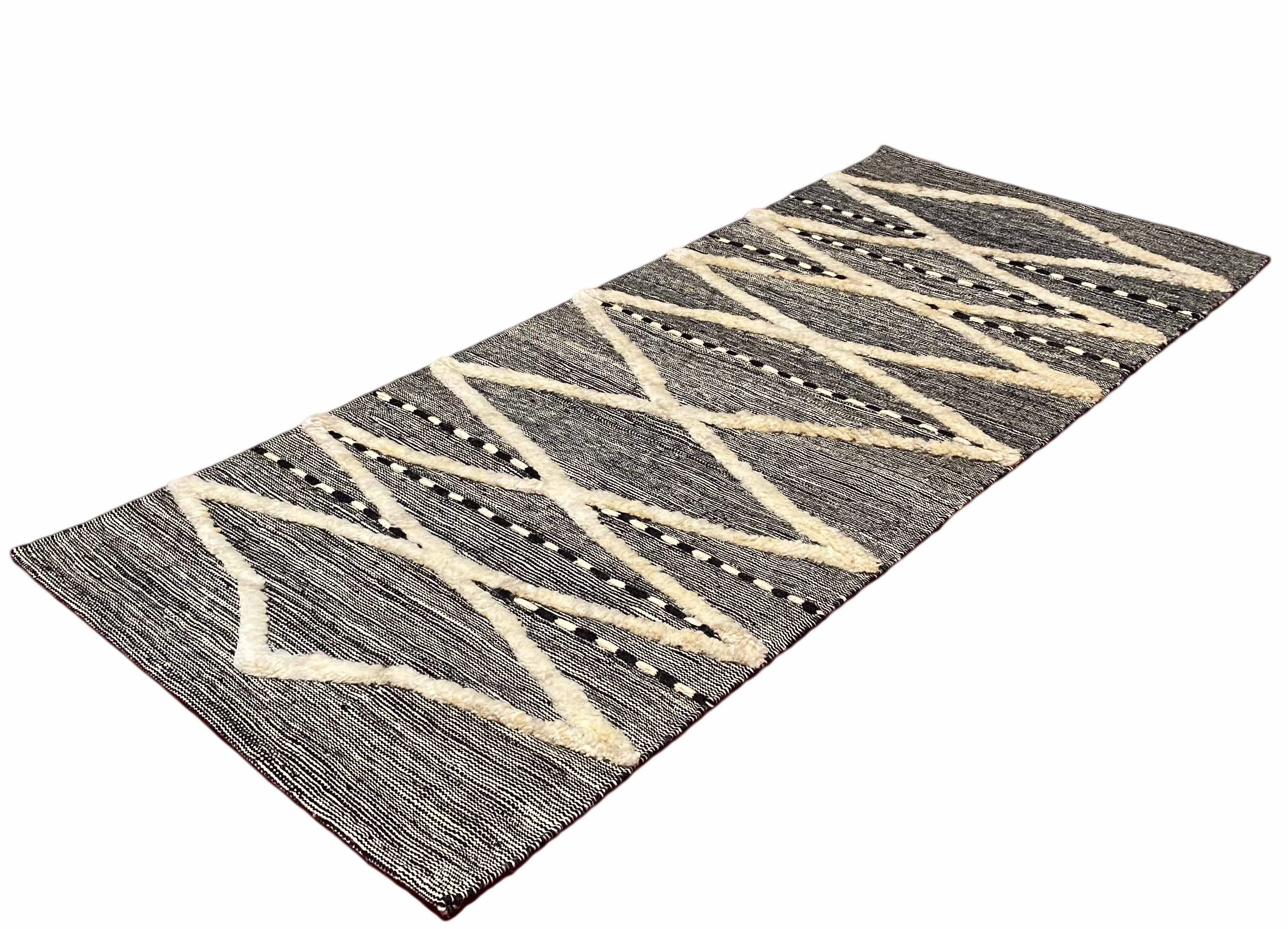 Marrocan Style Svart/Vit 80x192cm - 2