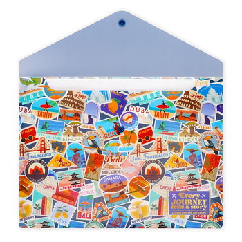 Fold & Order, dokumentmap, Travel stickers