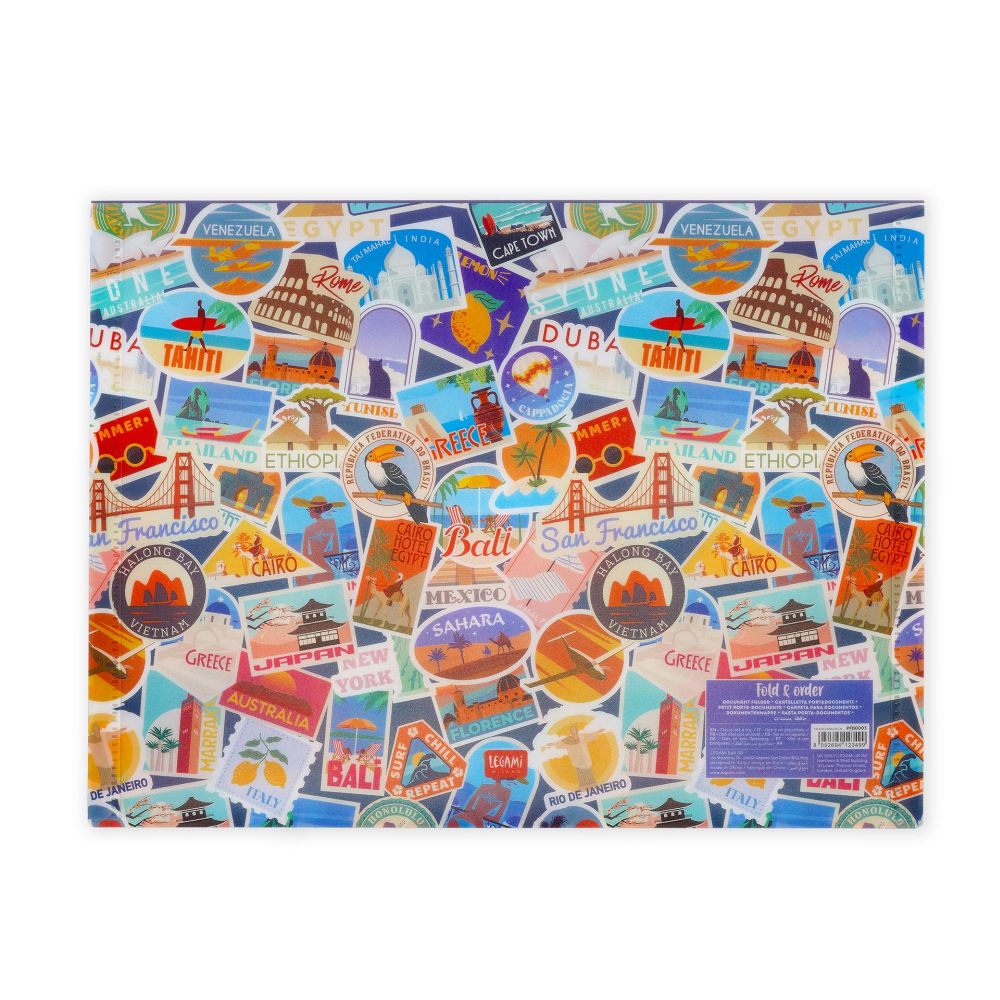 Fold & Order, dokumentmap, Travel stickers - 3