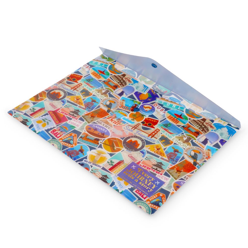 Fold & Order, dokumentmap, Travel stickers - 4
