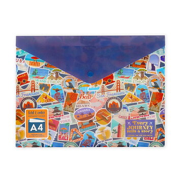 Fold & Order, dokumentmap, Travel stickers