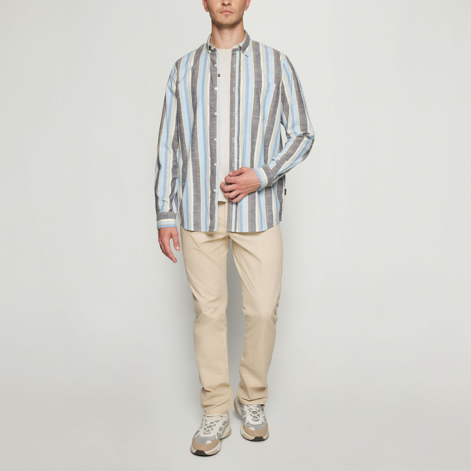 Signal - Gustav Slub Stripe - Blue Captain - 3