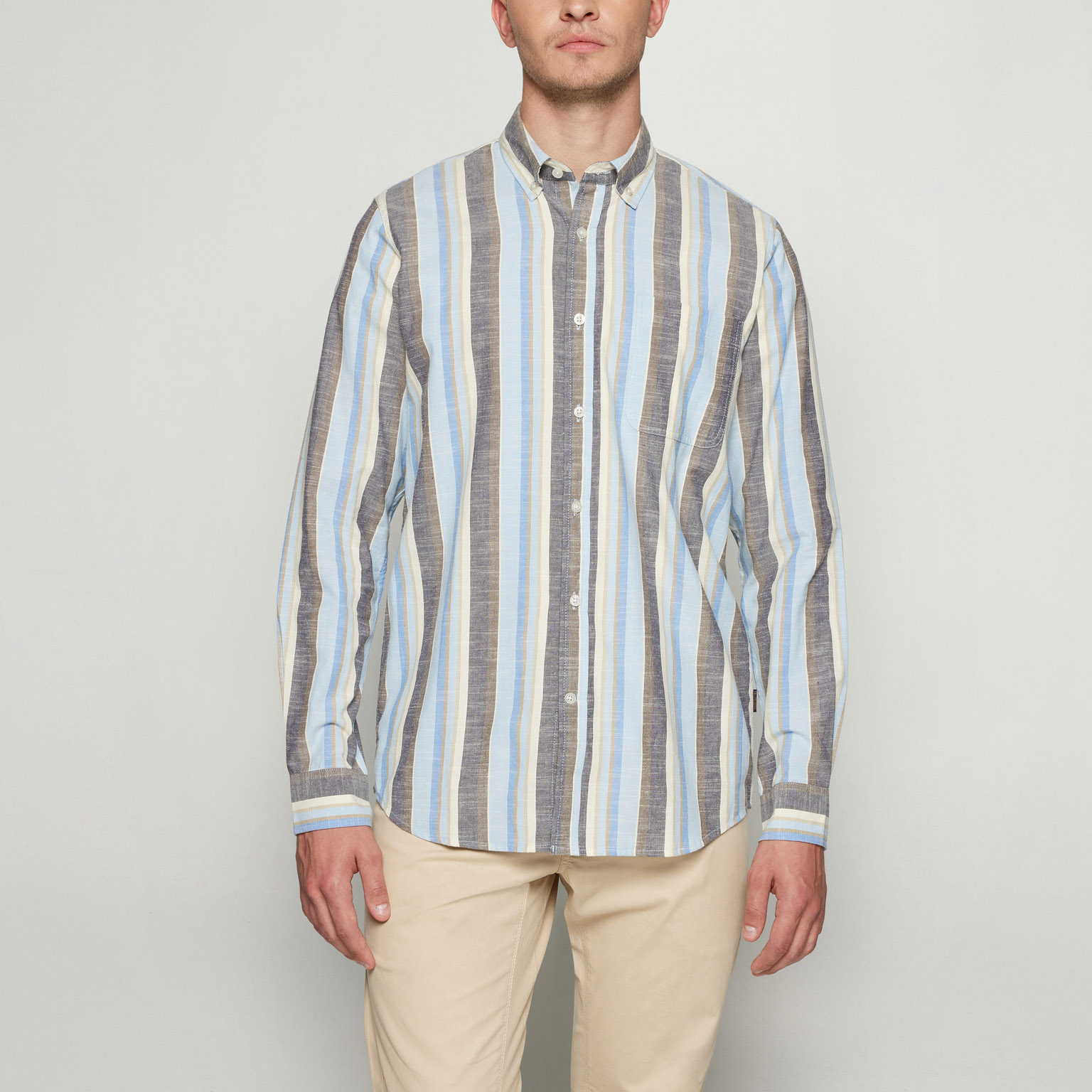 Signal - Gustav Slub Stripe - Blue Captain