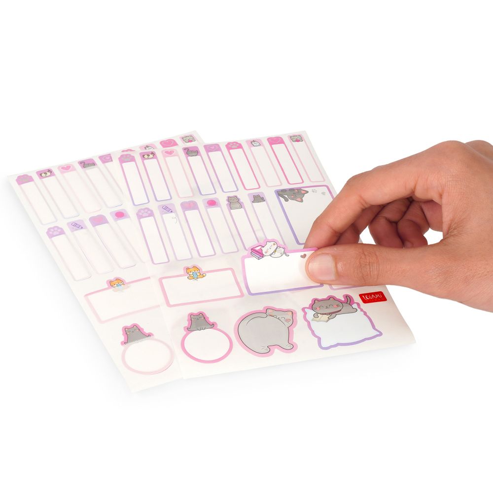Set med 3 blad stickers, Kitty, My name is... - 3