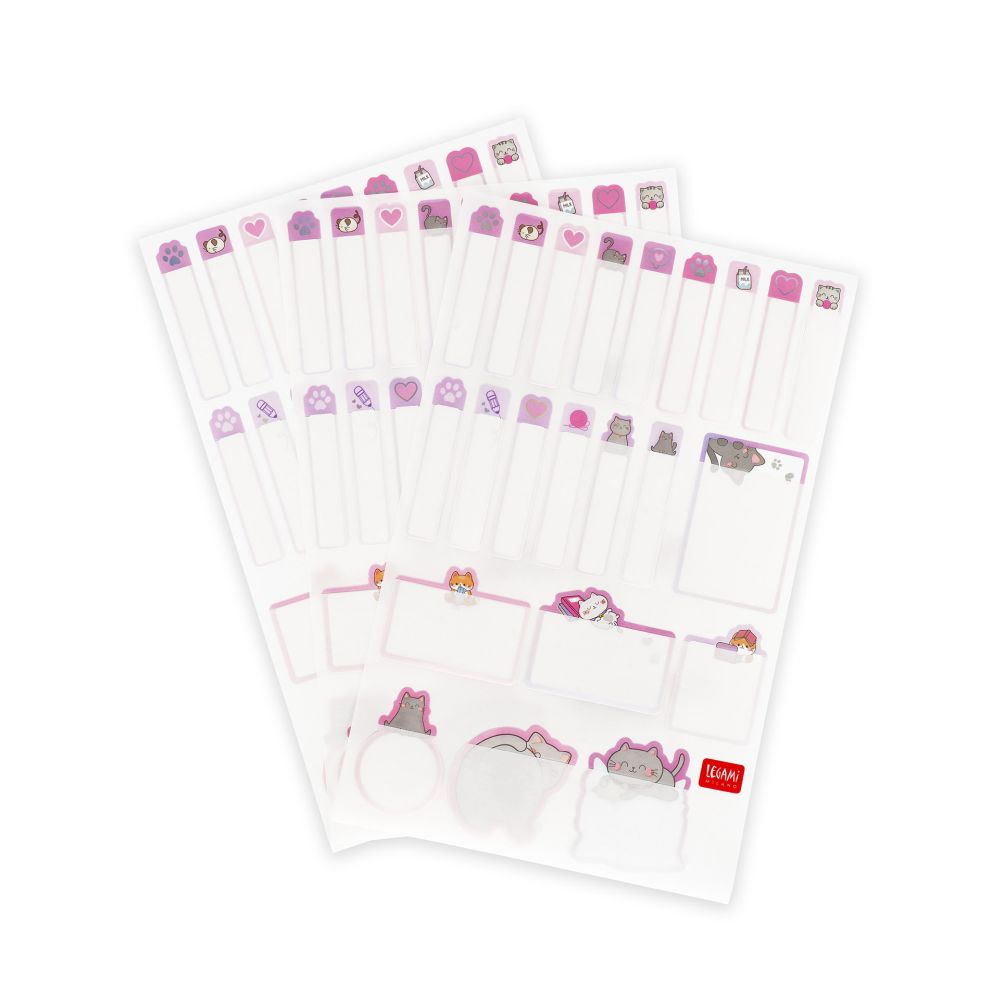 Set med 3 blad stickers, Kitty, My name is... - 2