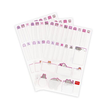 Set med 3 blad stickers, Kitty, My name is...