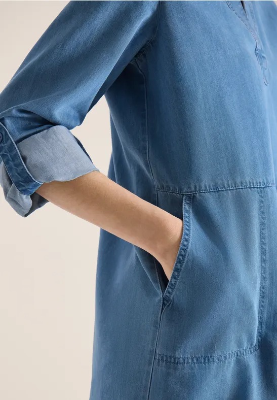 Soft Denim-Look Dress - Stl. S - Cecil - 5