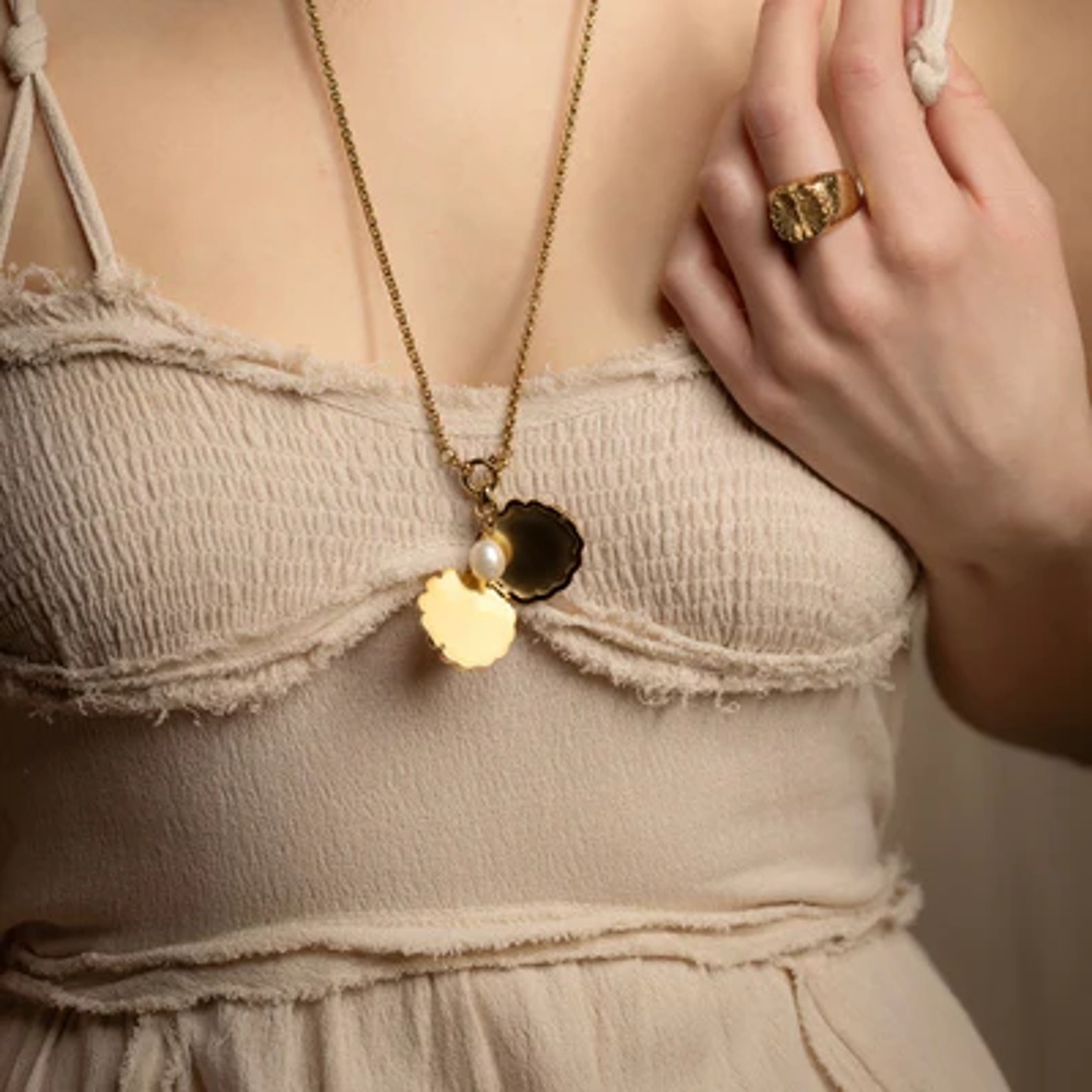 SIGRÉN Venus halsband guld - 2