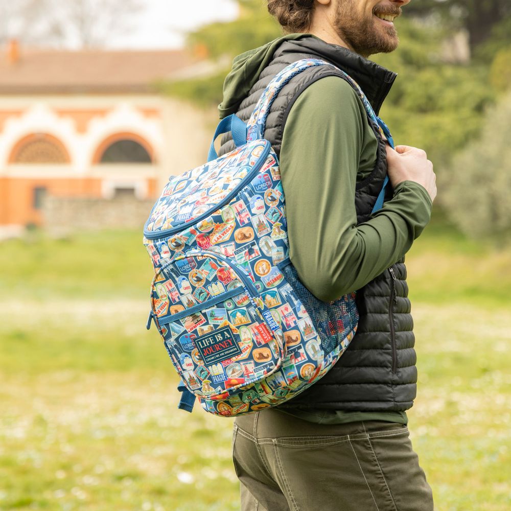 Cooler Backpack, Travel Stickers, 20 l, rygsæk - 9