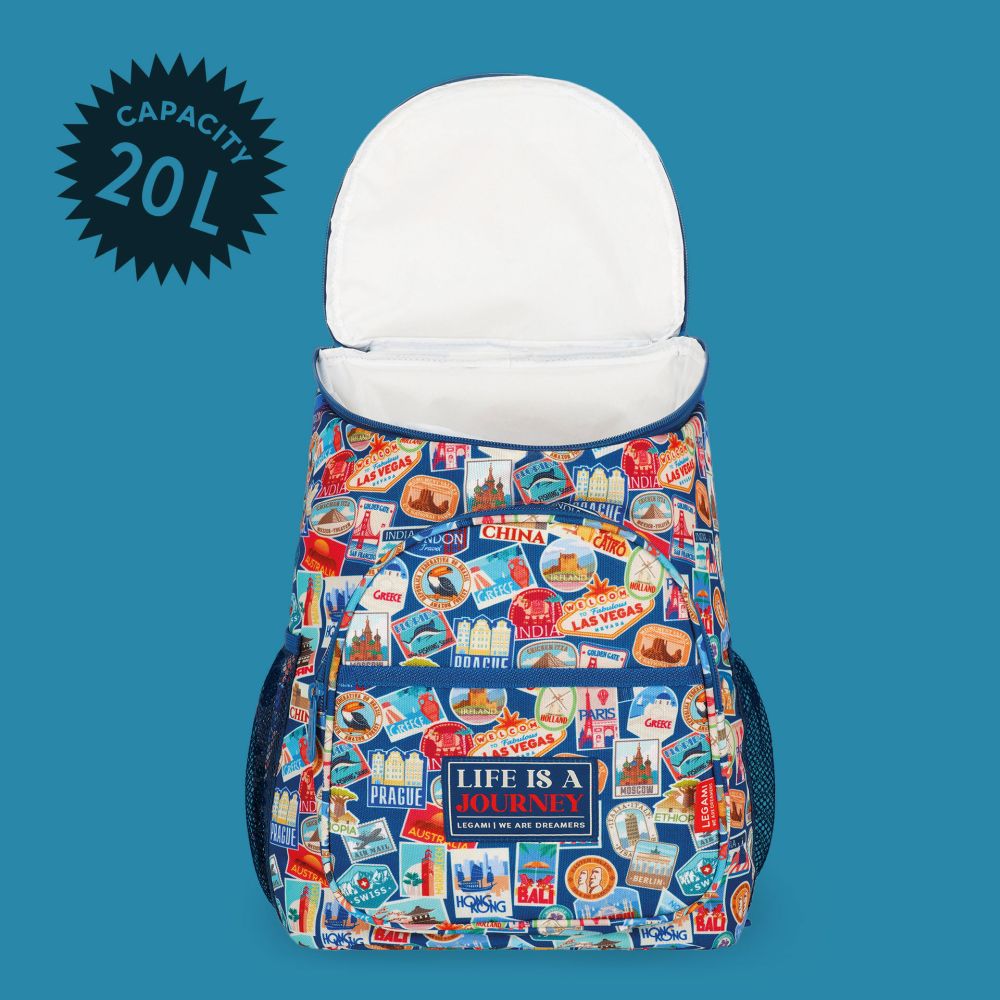 Cooler Backpack, Travel Stickers, 20 l, rygsæk - 5