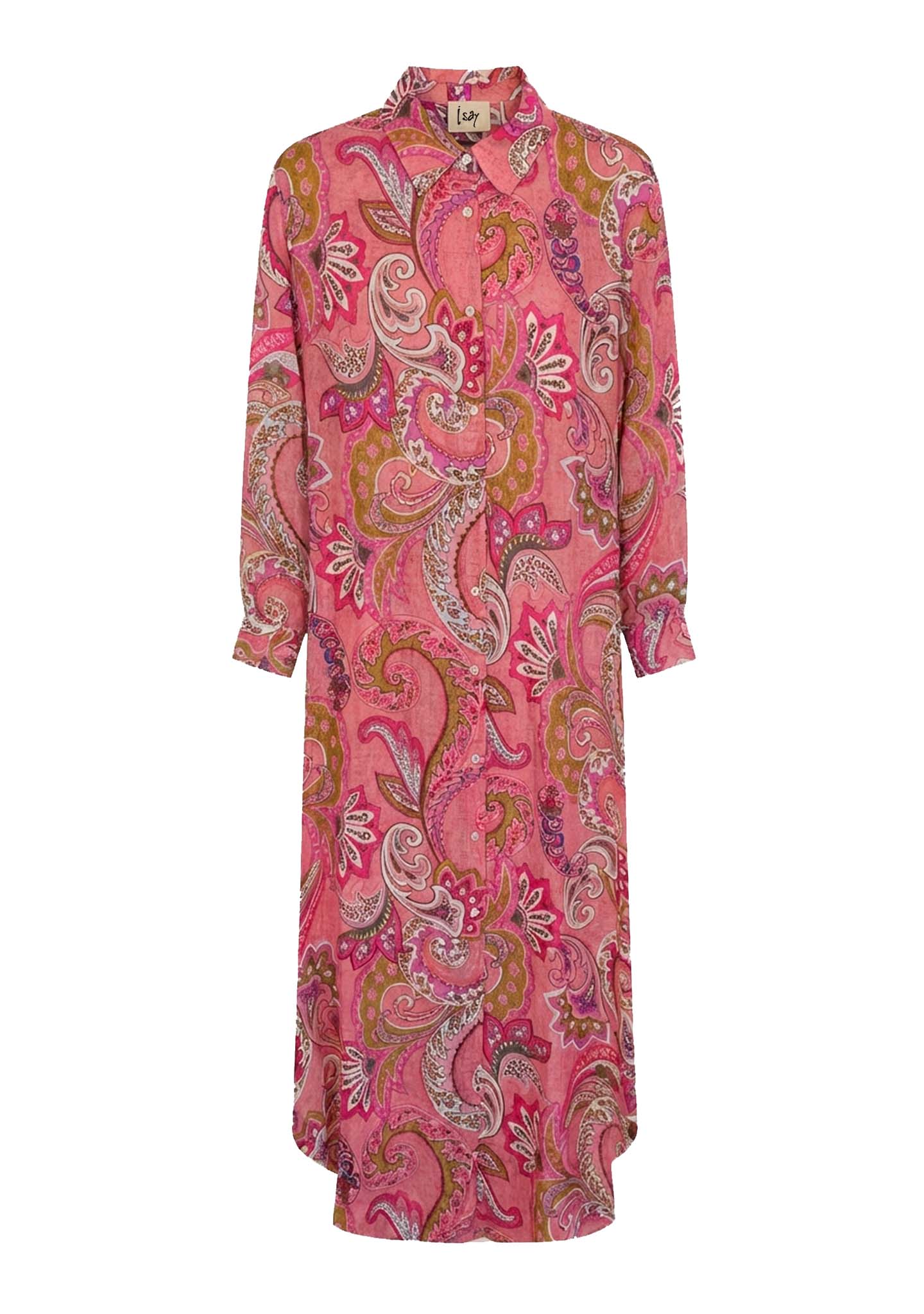 Lotta Shirt Dress - Rose Paisley - Isay