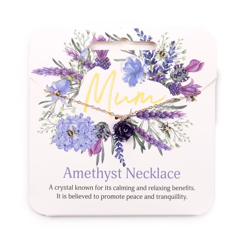 Halsband - Mum - Ametist Blomma
