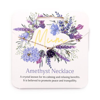 Halsband - Mum - Ametist Blomma