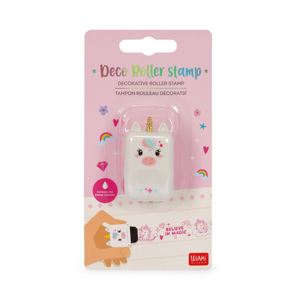 Deco roller stamp, roterande stämpel, Unicorn - 2