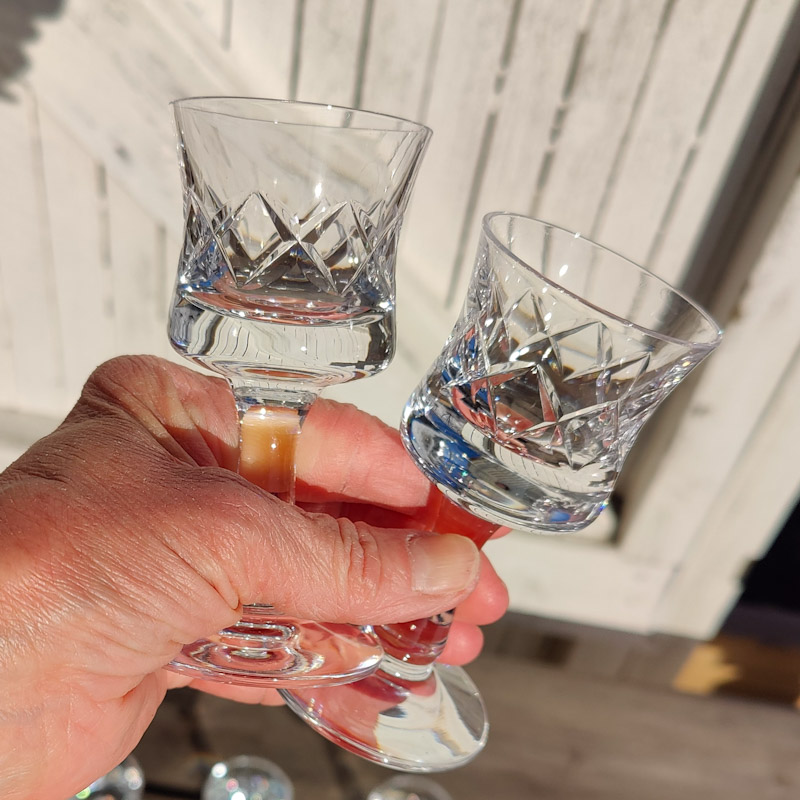 Likörglas i kristall