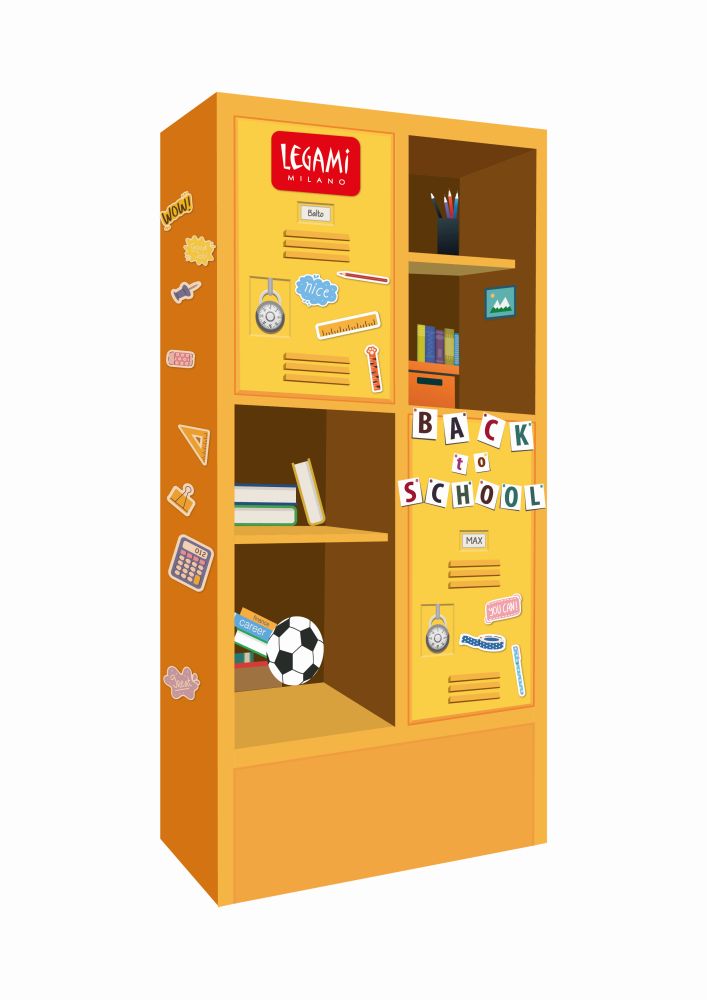 Golvdisplay, Back to School, Legami
