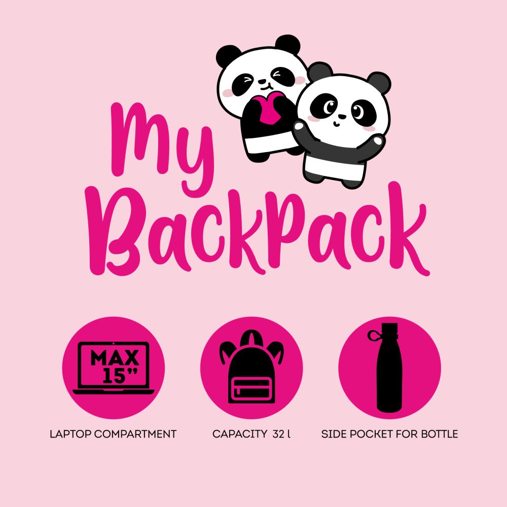 My Backpack, Panda, rygsæk - 7