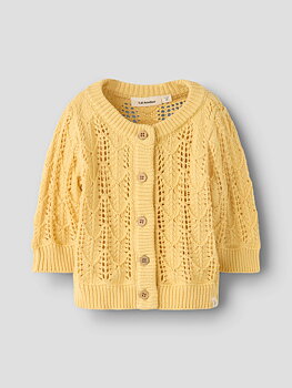 NBFFEA LS KNIT CARD LIL Sahara Sun