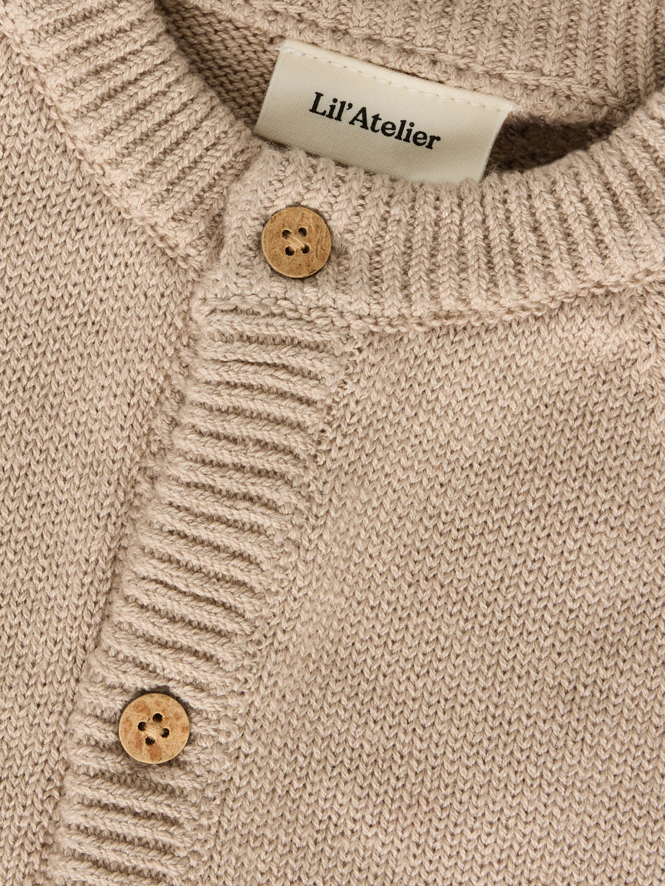 NBMFOGON LS KNIT CARD LIL Oxford Tan - 3