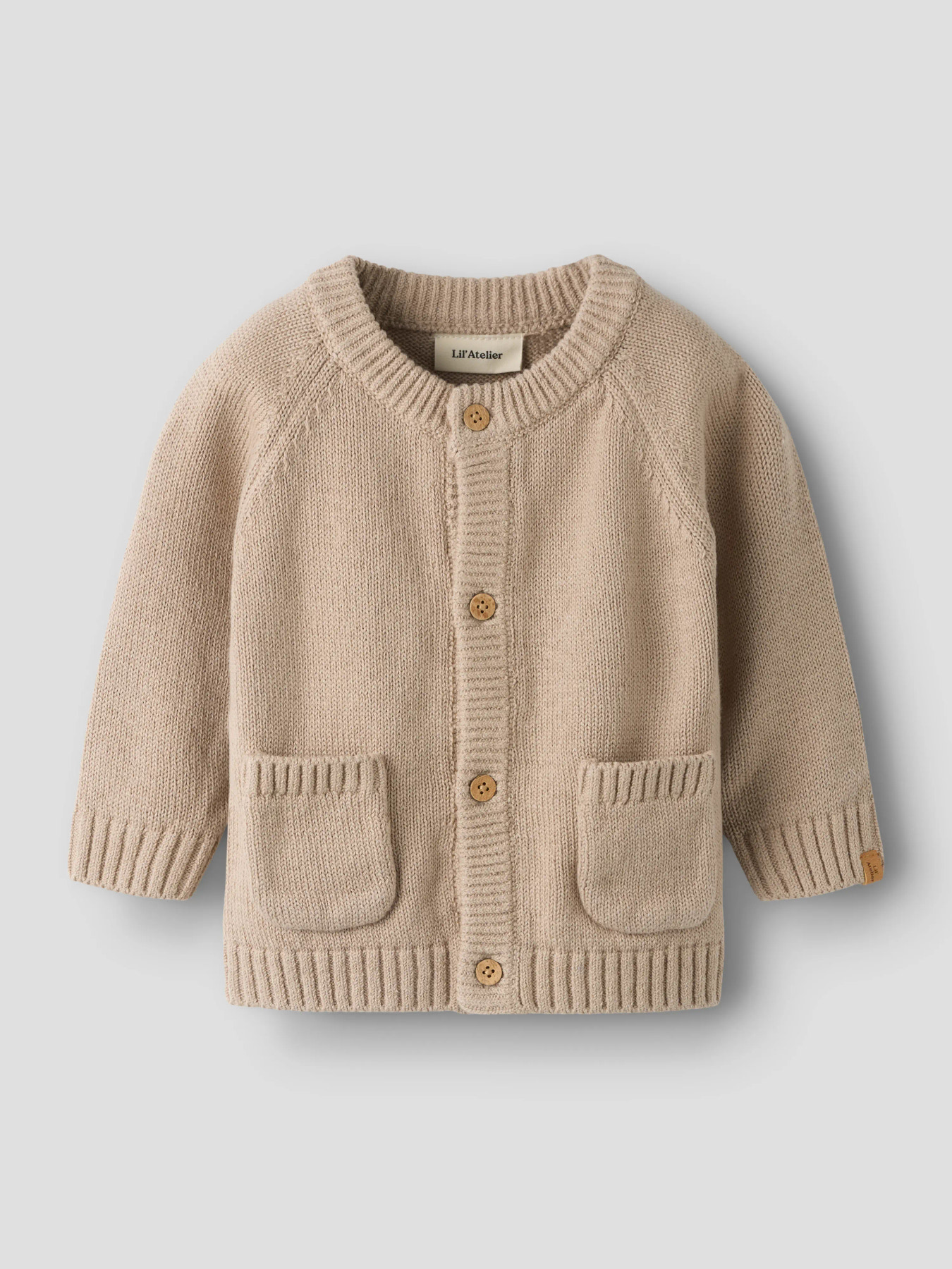 NBMFOGON LS KNIT CARD LIL Oxford Tan